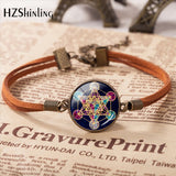 Metatron Cube Pendant Bracelet