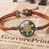 Metatron Cube Pendant Bracelet