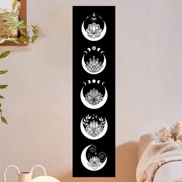 Flowers Moon Phase Wall Art